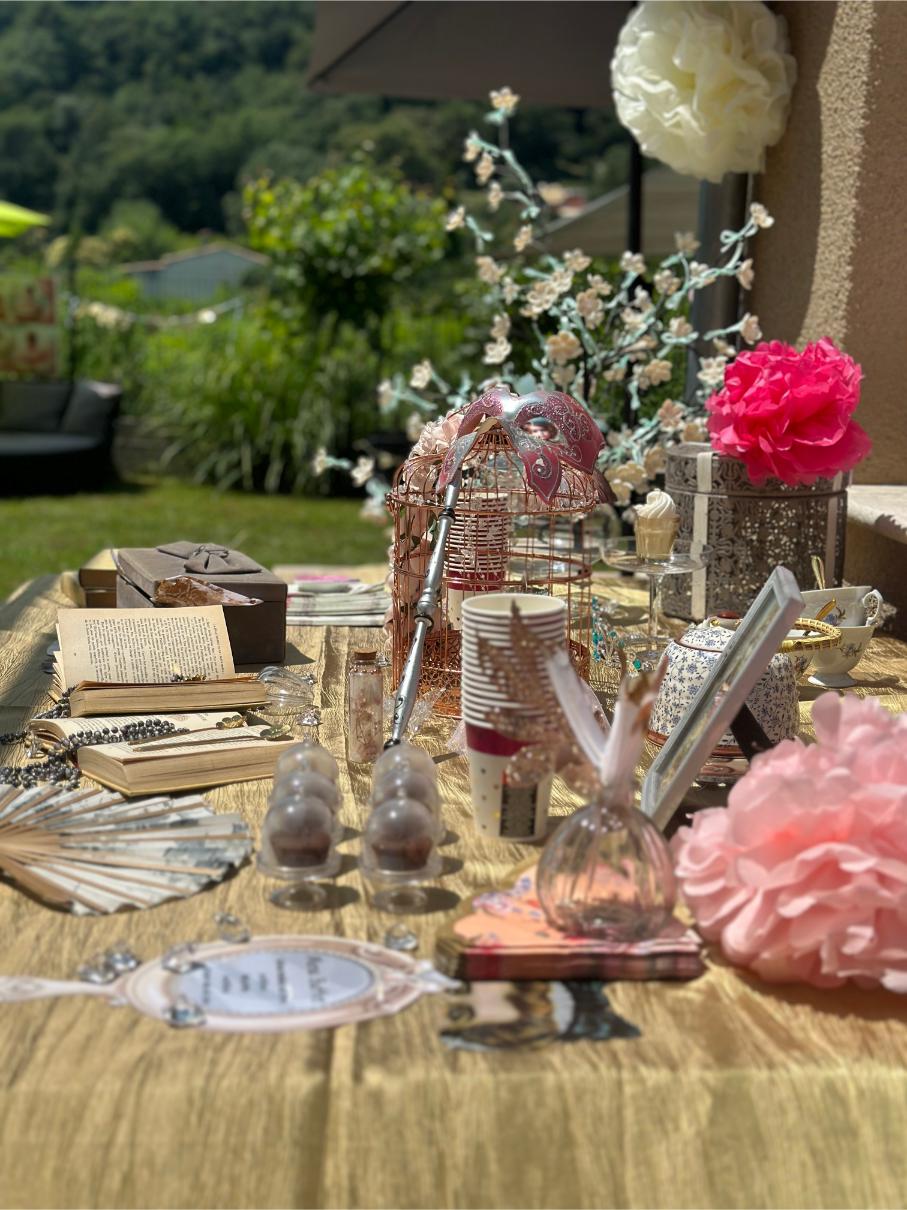 table anniversaire theme marie antoinette